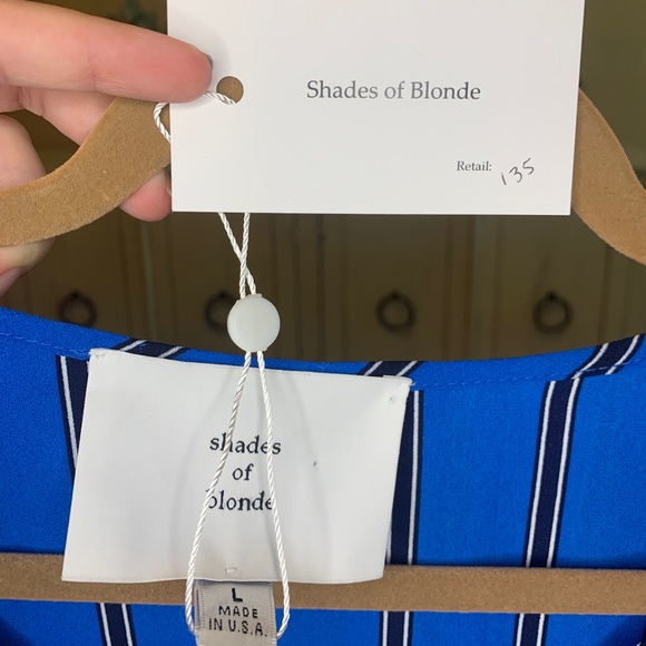 NWT Shades of Blonde Striped Blouse - Picture 4 of 4